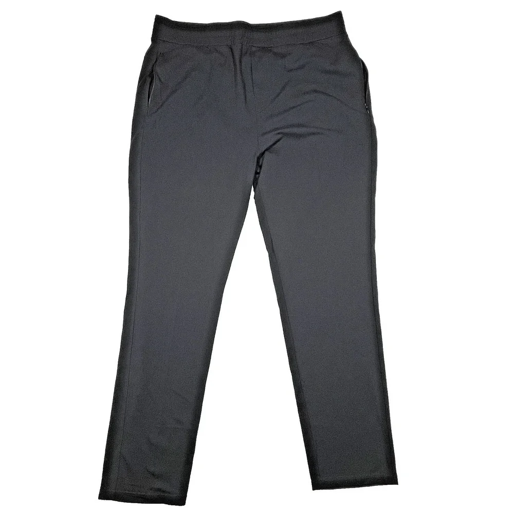 Public Rec All Day Every Day Pants Mens 40x34 (Fits 36x32) Black Tapered Stretch